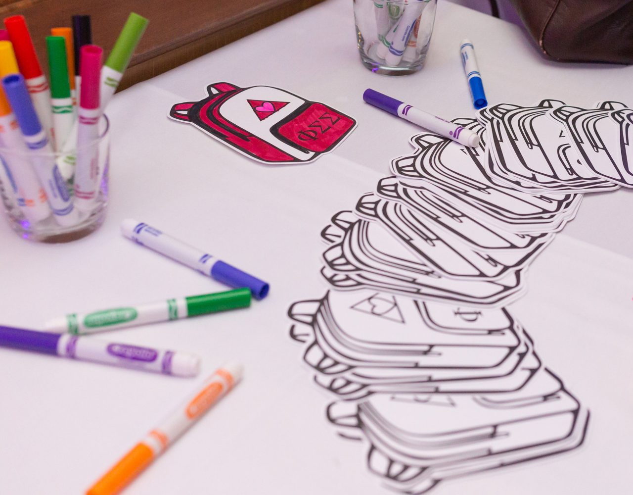 color backpack square